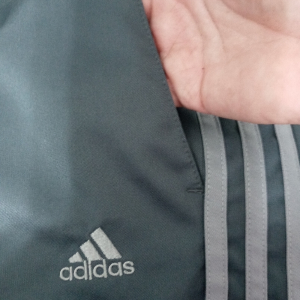 Adidas Climalite Men's Track Pants 3Stripes On Sides Mesh Lining 2XL - Picture 8 of 8